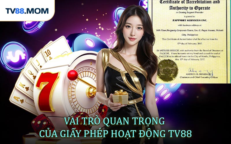 Giấy Phép Hoạt Động TV88 Bảo Chứng Uy Tín Cho Người Chơi - RIXO.GAMES